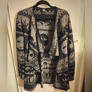 Nightmare Before Christmas Jack Skellington Women's cardigan sweater size small